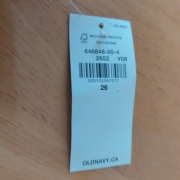 Old Navy Plus Size White Cotton Wow High Rise Skinny Jean Pants Size 26 - Picture 8 of 11